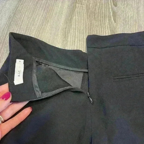 A.L.C black Skinny Pleated Pants Trousers - Picture 7 of 11